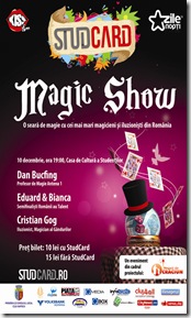 spectacoldemagiemagicshow thumb Magic Show cu Cristian Gog, Dan Bucfing, Eduard si Bianca