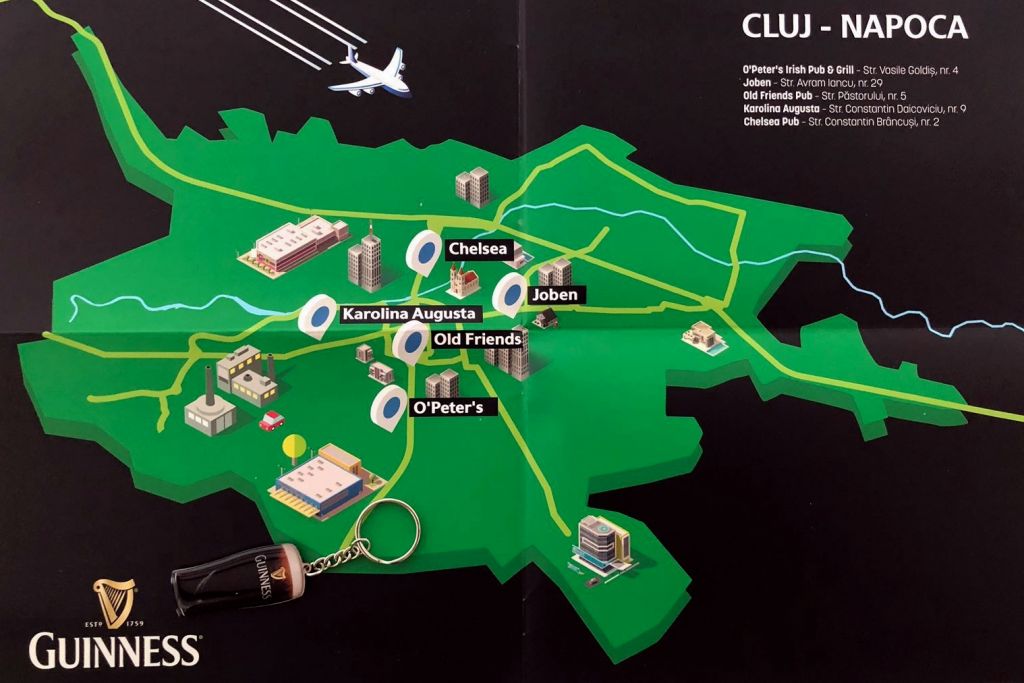 Harta Guinness Cluj