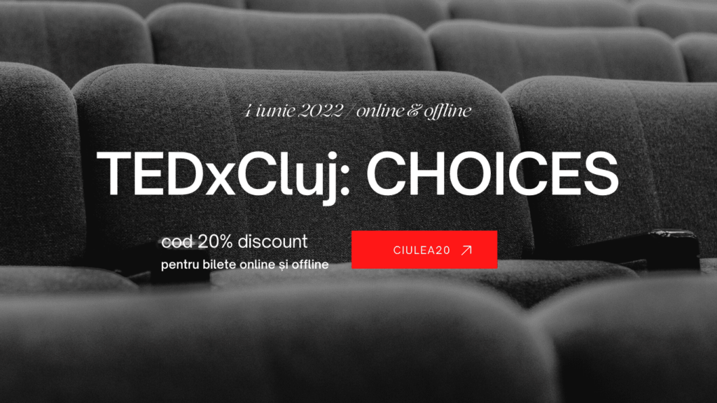 TEDxCluj: Cod 20% discount pentru bilete online si offline - CIULEA20