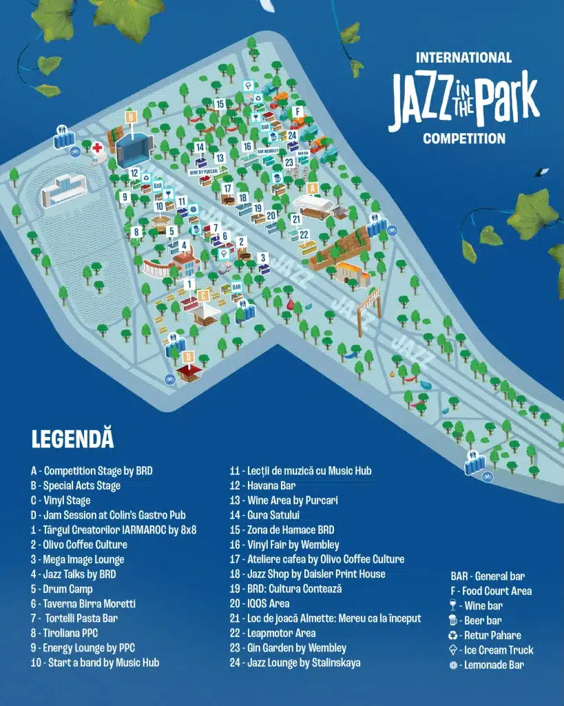 Harta festivalului: Cum te orientezi în Parcul Central